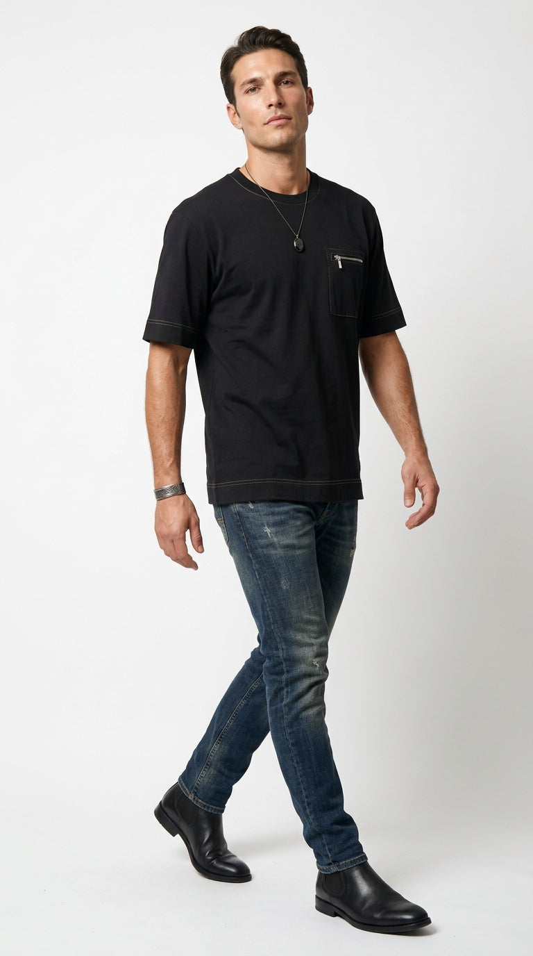 ZIP POCKET TEE