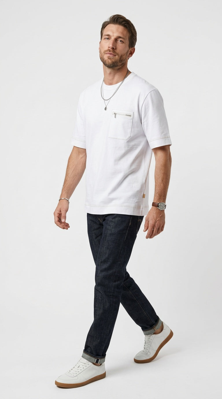 ZIP POCKET TEE